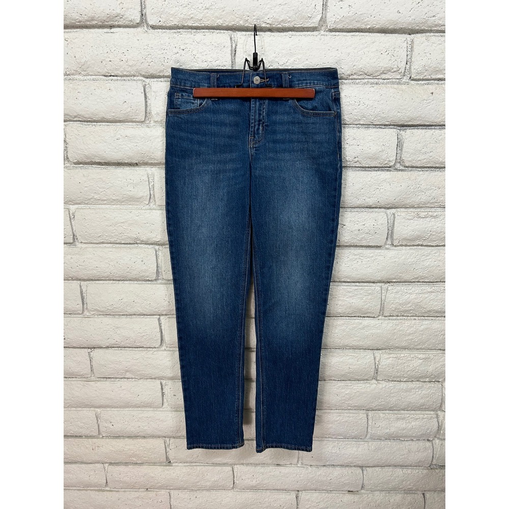 Old Navy Wow Boyfriend Jeans Womens 2 Mid-Rise Medium Wash Blue Denim Pants